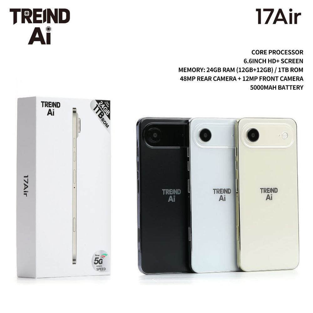 17 Air Smartphone – 6.6-Inch Display, 24GB RAM, 1TB Storage, 48MP Camera