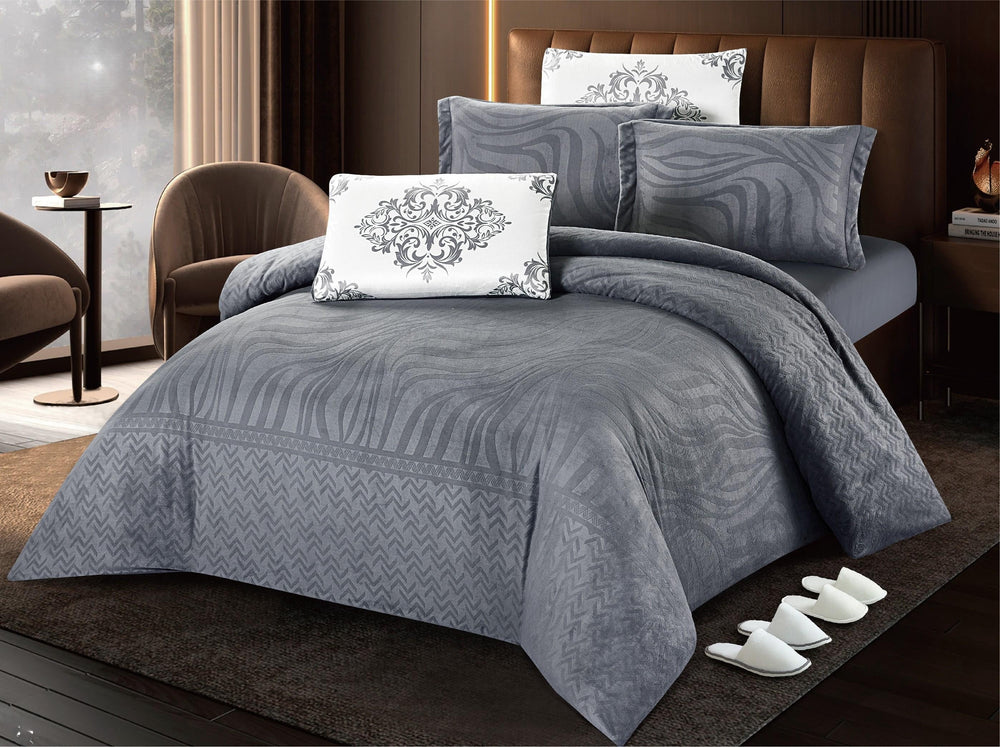 Royal Comfort 10-Piece Super King Bedding Set - Grey