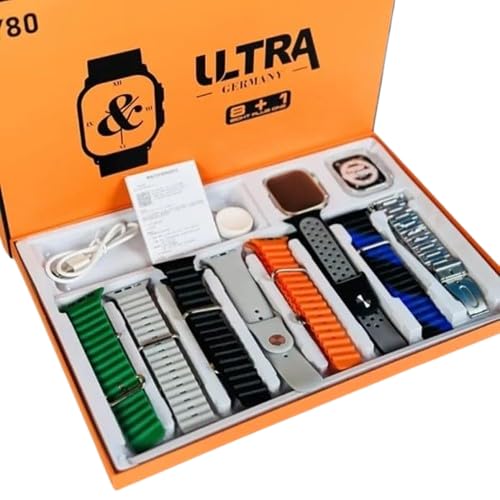 Ultra RB01, 7 In1 Multi Strap Smart Watch Fitness Goals Activity Change Straps