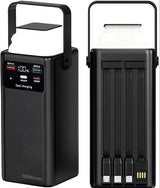 Orvana™ Solar Power Bank 50000mAh – Fast Charge + LED Light
