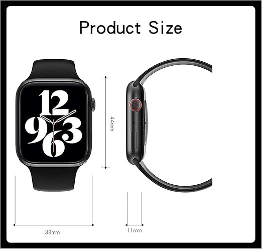 Unisex Smart Watch โ Fitness Tracker, Heart Rate, BP, Sleep Monitor