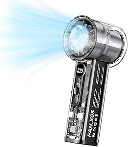 High Speed Handheld Fan – 14000RPM with Ice Cool Tech