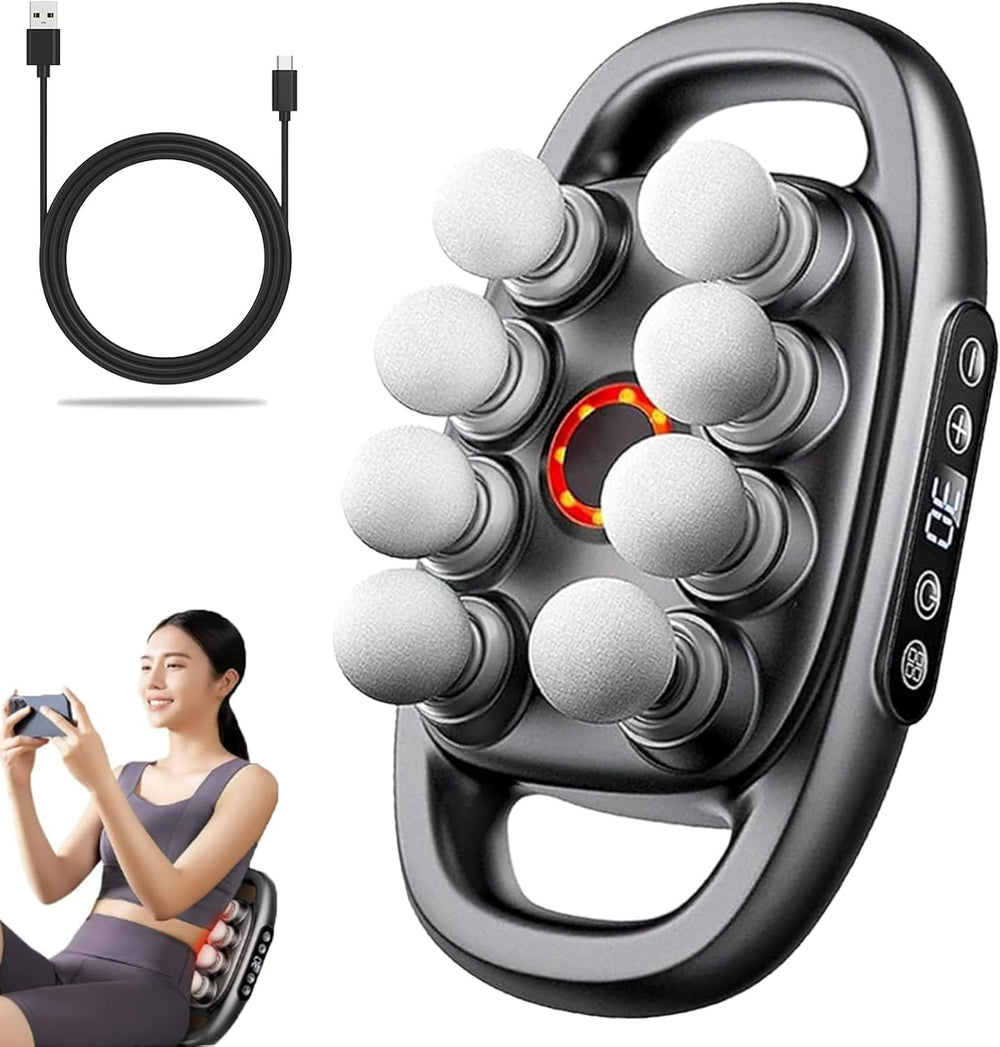 Fascia Gun Muscle Massager Gun High Frequency Back Waist Massage Machine Body Shoulder Professional Fascia Massage Gun