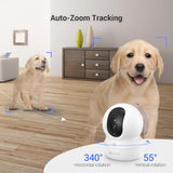 Original Alexa & Google C6N 2K Smart WiFi Camera β4MP Indoor Security, Night Vision & Motion Tracking