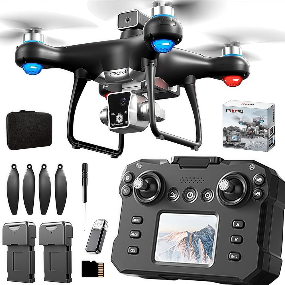 Professional 4K Drone with Screen Controller with SD card, Brushless Motor, Optical Flow Localization, Active Obstacle A