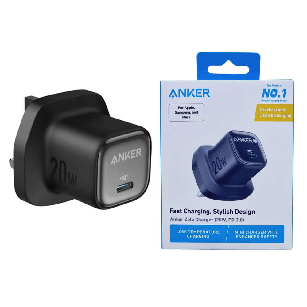 Anker 20W USB-C Charger โ PD 3.0 Fast Charging Mini Adapter for iPhone, Samsung & More | Compact, Stylish & Safe