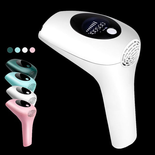 جهاز إزالة الشعر IPL – إزالة الشعر بالليزر في المنزل للوجه والجسم، إزالة شعر دائمة بدون ألم مع شاشة LCD | نعومة بجودة الصالون في المنزل
