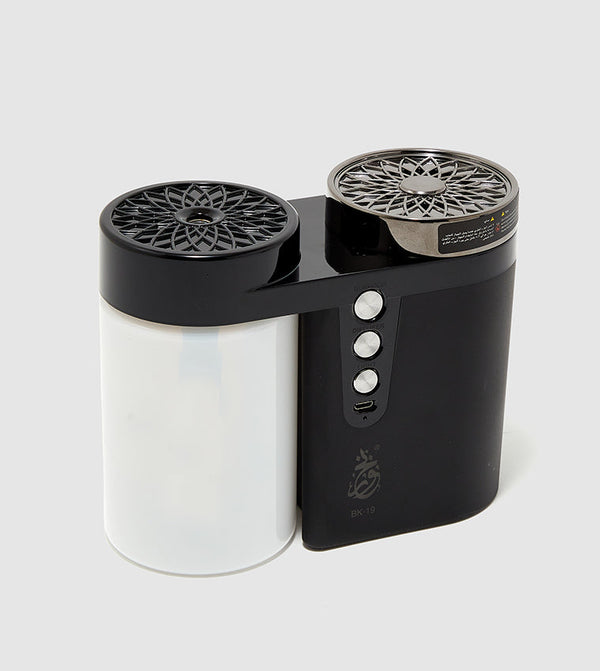 Electric Bukhoor Burner & Aroma Diffuser – Humidifier with Night Light, USB Rechargeable & Portable Design