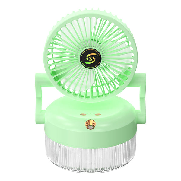 800ML Rechargeable Humidification Fan – Foldable Spray Fan with Blue Light