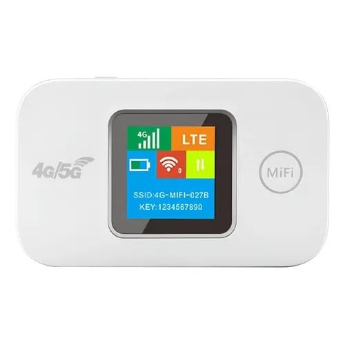 Portable 4G LTE WiFi Modem MF687 – Pocket MiFi Hotspot with Colour Display, LTE CAT6 300Mbps, 3000mAh Battery & Type-C Fast Charging | Internet Anywhere You Go