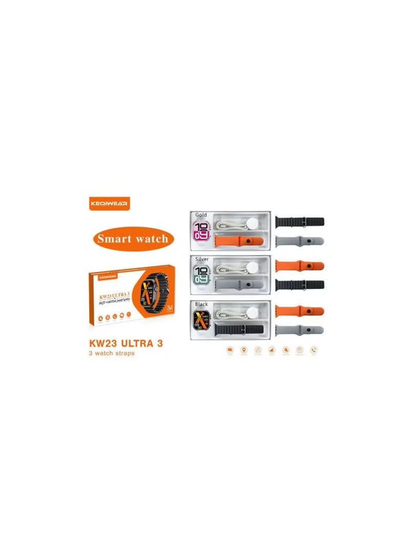 KW 23 ULTRA 3 MULTI-FUNCTION SMART WATCH