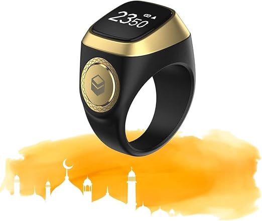 Smart Waterproof Digital Tasbih Counter Ring |BSTWSH| – Prayer Reminder Display