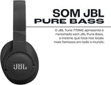 JBL Tune 770NC Wireless Over-Ear Headphones – Adaptive Noise Cancelling, Pure Bass Sound, Bluetooth 5.3, 70H Battery (Black)