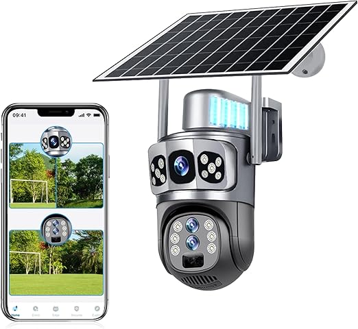 SolarGuard 8K Pro – 5G Triple-Lens AI Security System