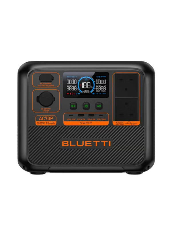 BLUETTI Portable Power Station , 864Wh LiFePO4 Battery, Fast Charging Solar Generator, UPS Power Bank for Outdoor Campin