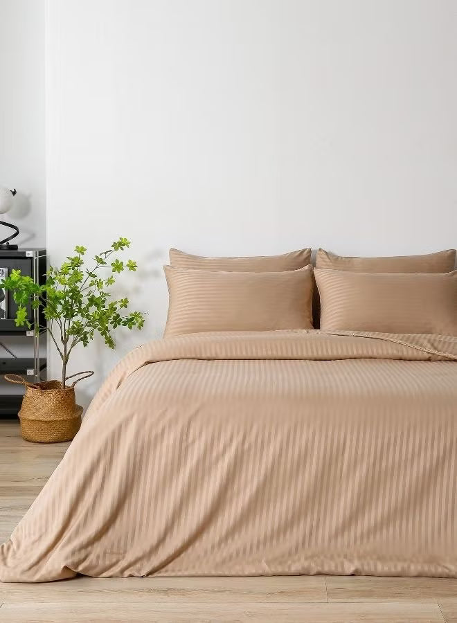 Premium King Size 6-Piece Bedding Set - Gold