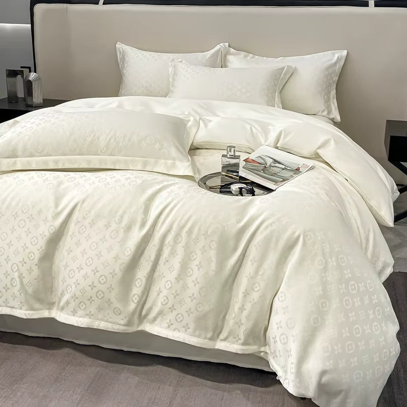 Italian Fashion 6-Piece Luxury Bedding Set – White