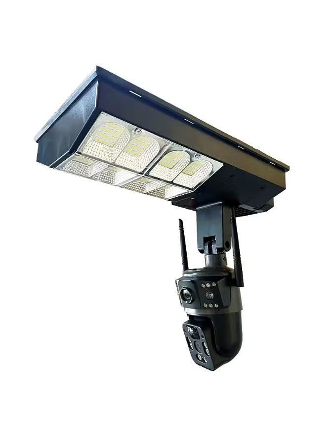 V380 4G Solar Street Light Camera – 4MP Dual Lens, Triple Screen, IP66 Waterproof CCTV Security Camera