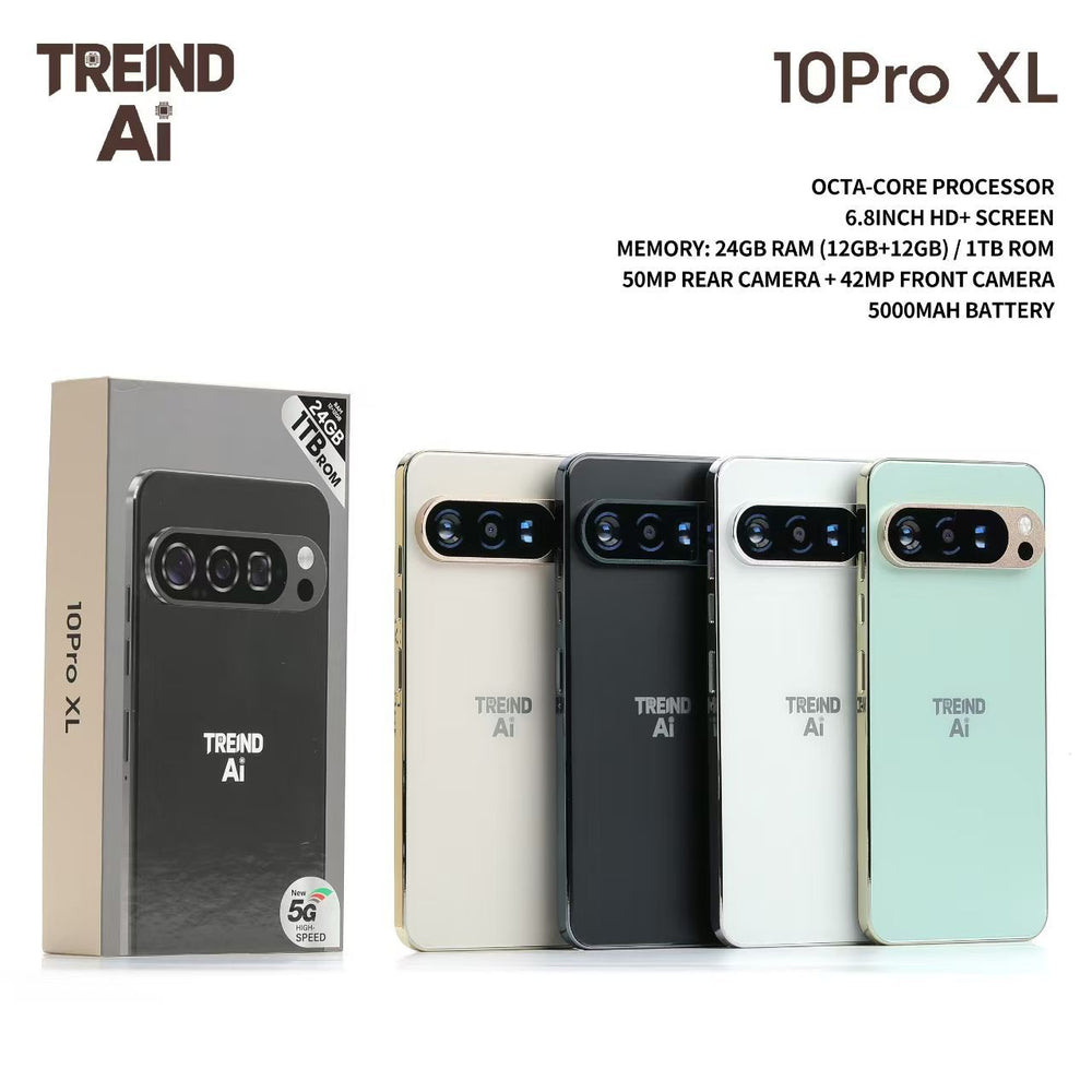 10 Pro XL Smartphone – 6.8-Inch Display, 24GB RAM, 1TB Storage, 50MP Camera