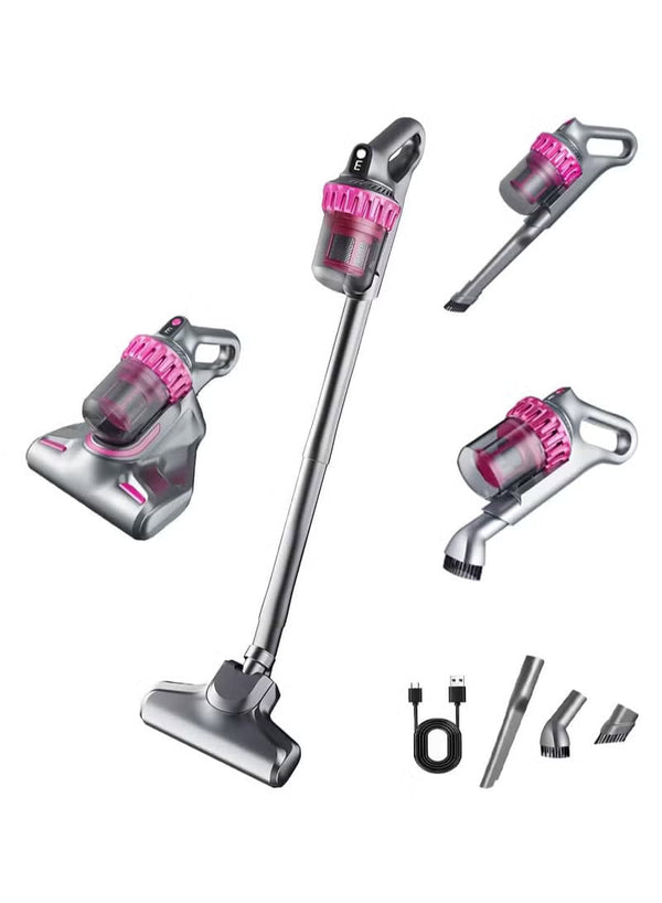 4-in-1 Cordless Vacuum Cleaner – 10,000 Pa Suction + UV Mite Removal + HEPA Filter |
