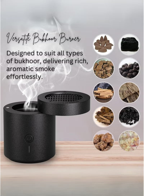 Electronic Rechargeable Bakhoor Burner | Portable USB Electric Incense Burner for Oud, Home, Car, Office | Long Battery