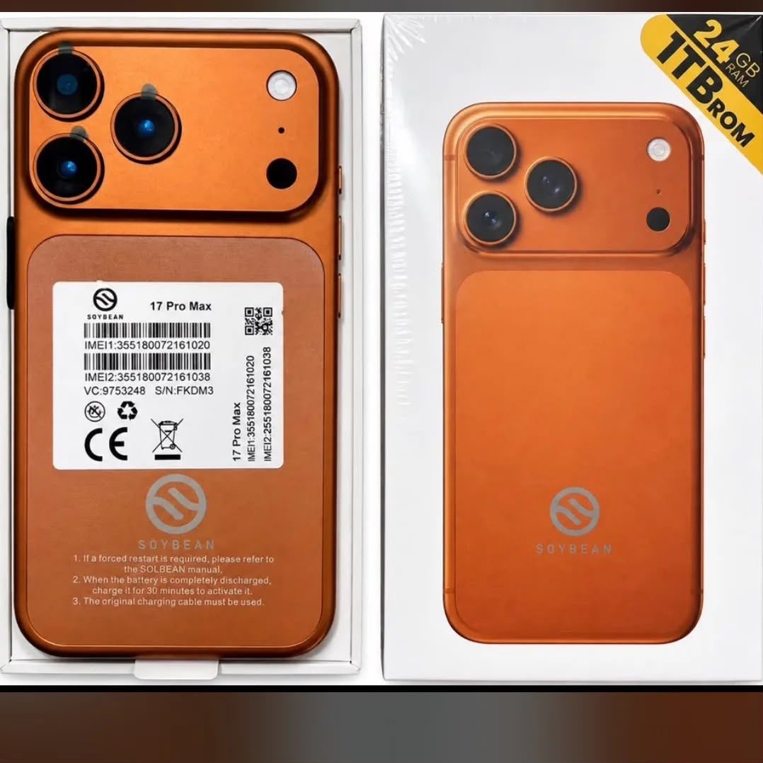 SOYBEAN S17 Pro Max Smartphone — 6.8" Dual SIM, 24GB RAM + 1TB (advertised), Triple AI Camera