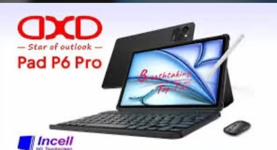 DXD Pad P6 Pro Tablet 10.1" — Incell Display, 8000mAh, Dual SIM, with Keyboard, Mouse & Stylus