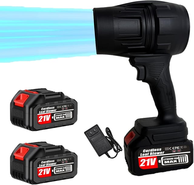 Cordless Leaf Blower, 35000 PA Handheld Electric Leaf Blower with Battery and Charger