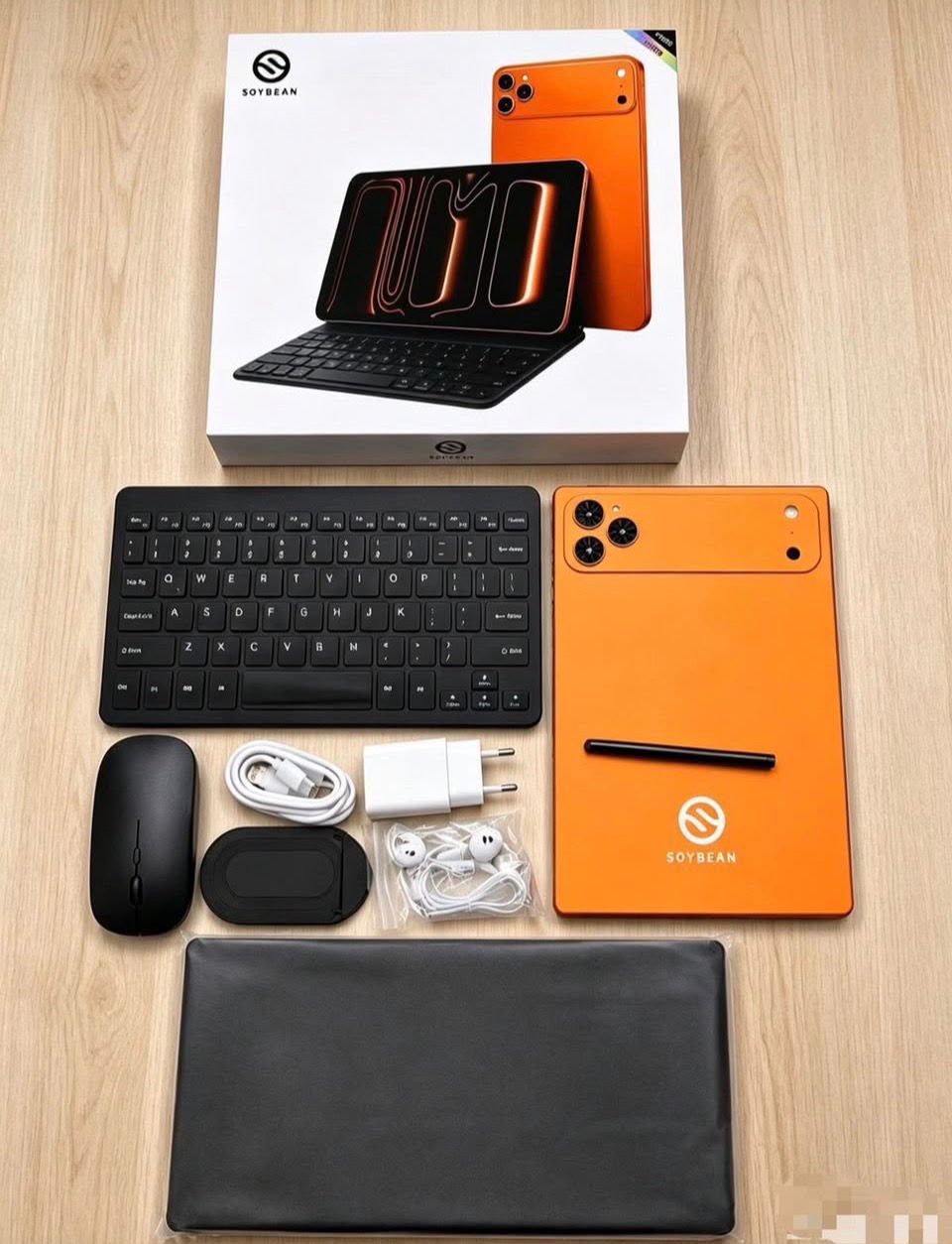 SOYBEAN Tablet 11" Complete Set — Keyboard, Mouse, Stylus, Earphones, Case & Charger | Dual SIM